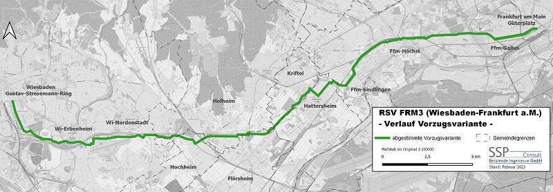 Der geplante Ausbau des RheinMain Schnellwegs schreitet voran.