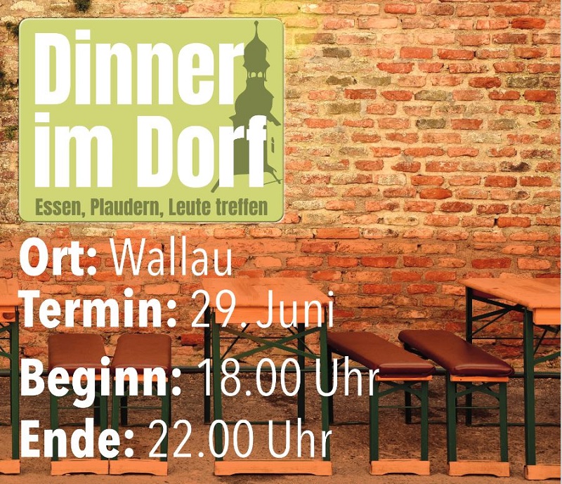 Menschen werden zu Gesprächspartnern beim "Dinner im Dorf" am 29. Juni 2024 in Wallau.