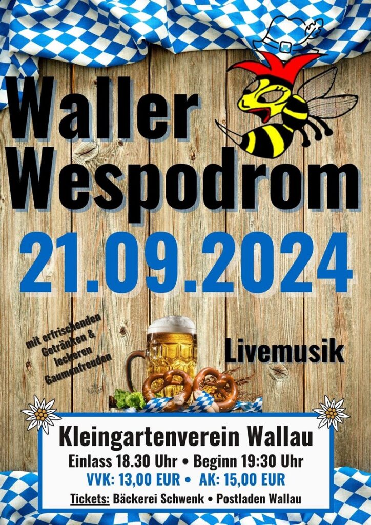 Oktoberfest-Atmosphäre im WallerWespodrom.