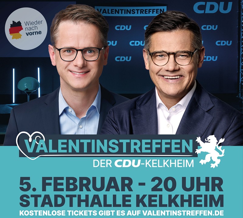 Boris Rhein und Dr. Carsten Linnemann (beide CDU) zu Gast in Kelkheim.