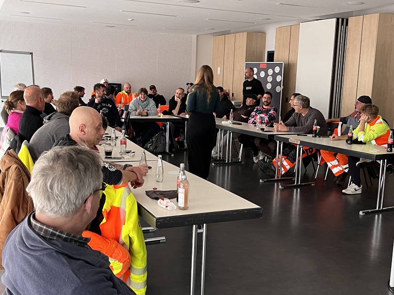 Zahklreiche Impulse für klimafreundliche Prozesse, wurden in einem Workshop mit den Bauhofmitarbeitern der Stadt Hofheim erarbeitet.